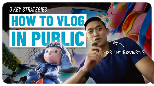 How to VLOG IN PUBLIC 😱 | 3 Strategies For Introverts | How to Get Over Fear of Judgement